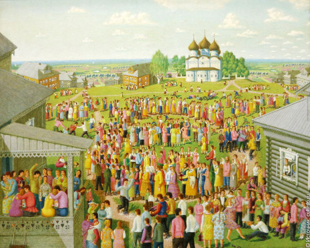Передвижную художественную выставку «Вологодская область – душа Русского Севера» посмотрели более 11 тысяч вологжан